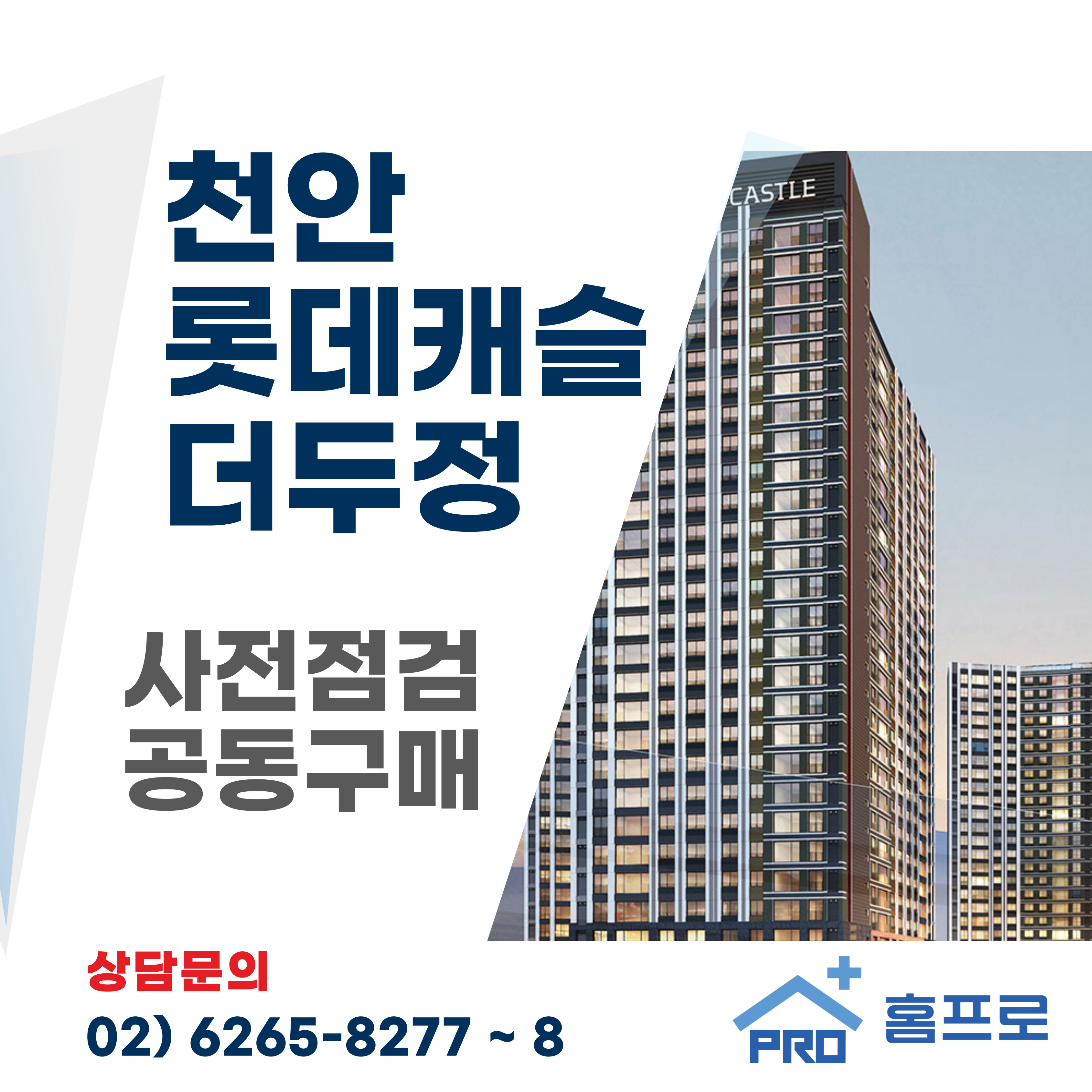 천안롯데캐슬 더두정 사전점검 공동구매