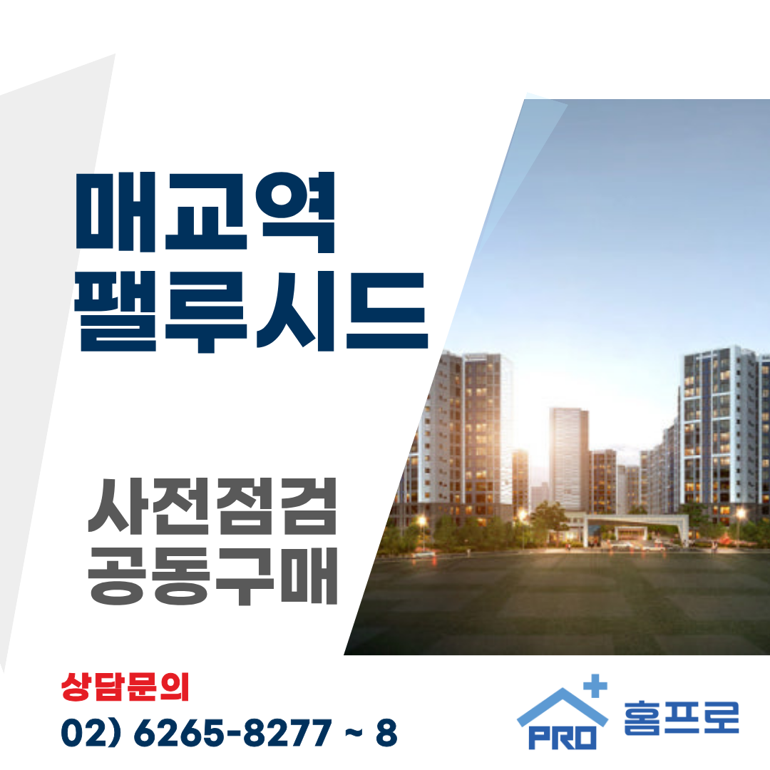 매교역 팰루시드 사전점검 공동구매(7월3일~5일)