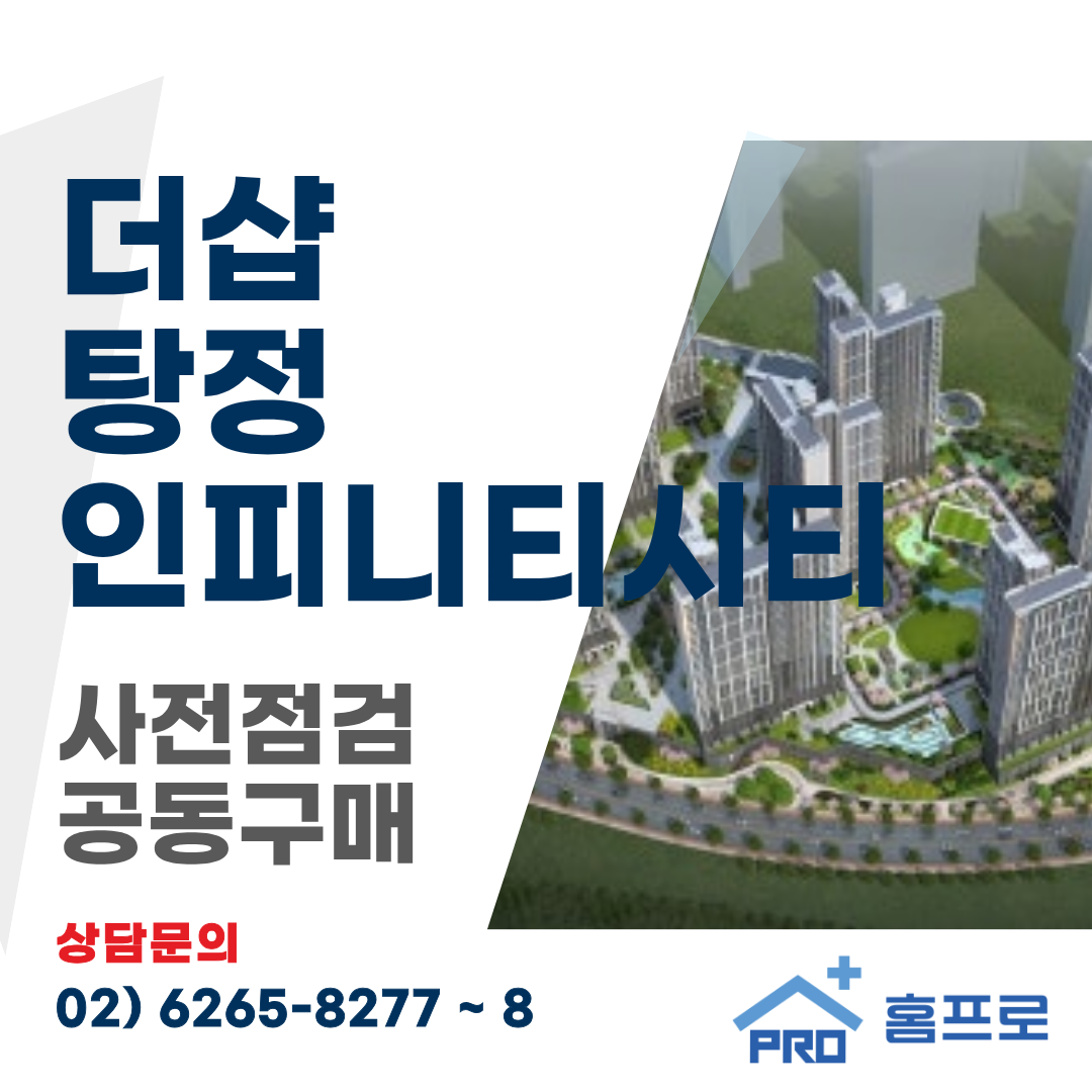 더샵 탕정 인피니티시티 사전점검 공동구매
